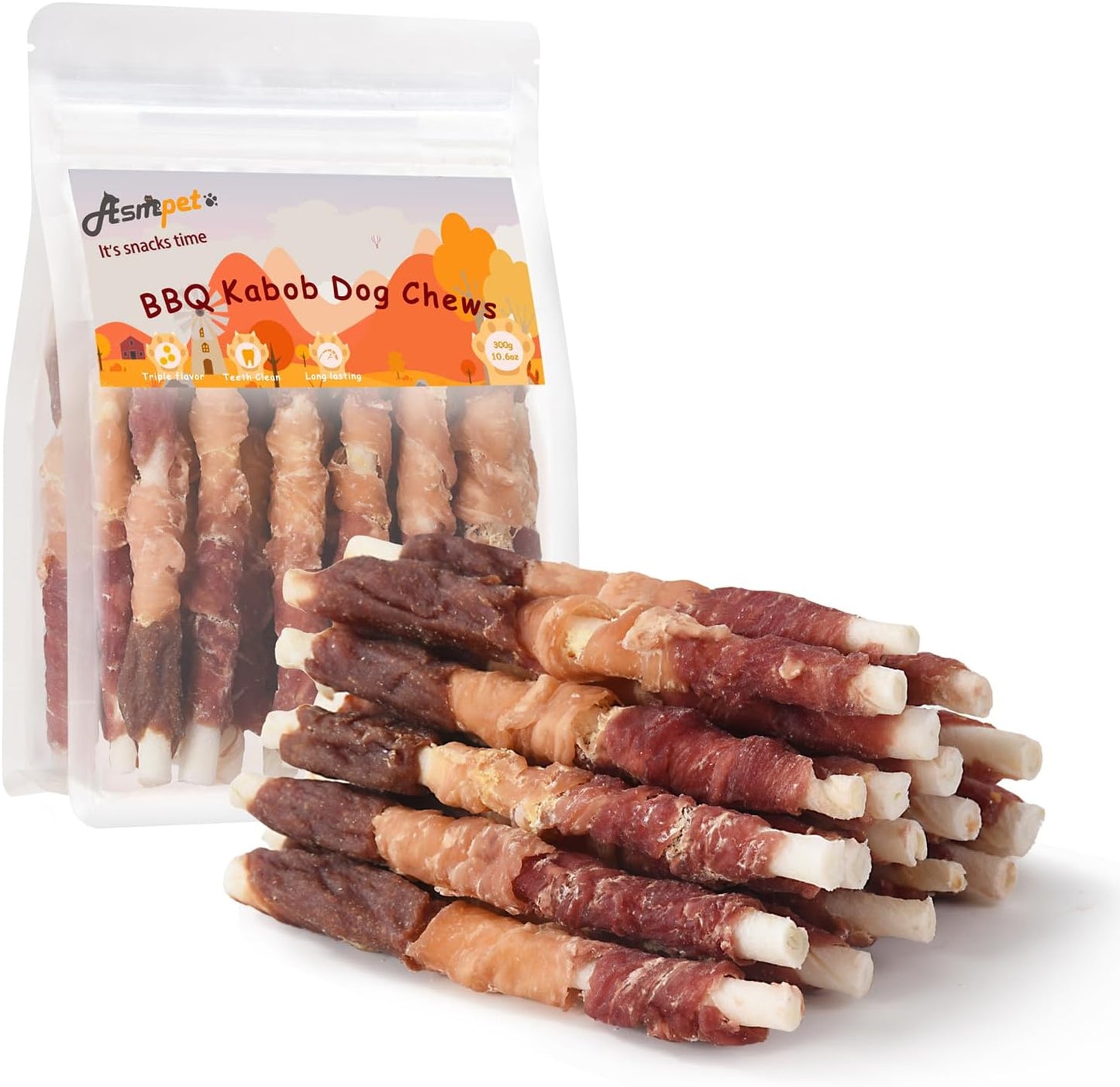 Bocadillos cuero crudo pollo y pato hígado perros pequeños