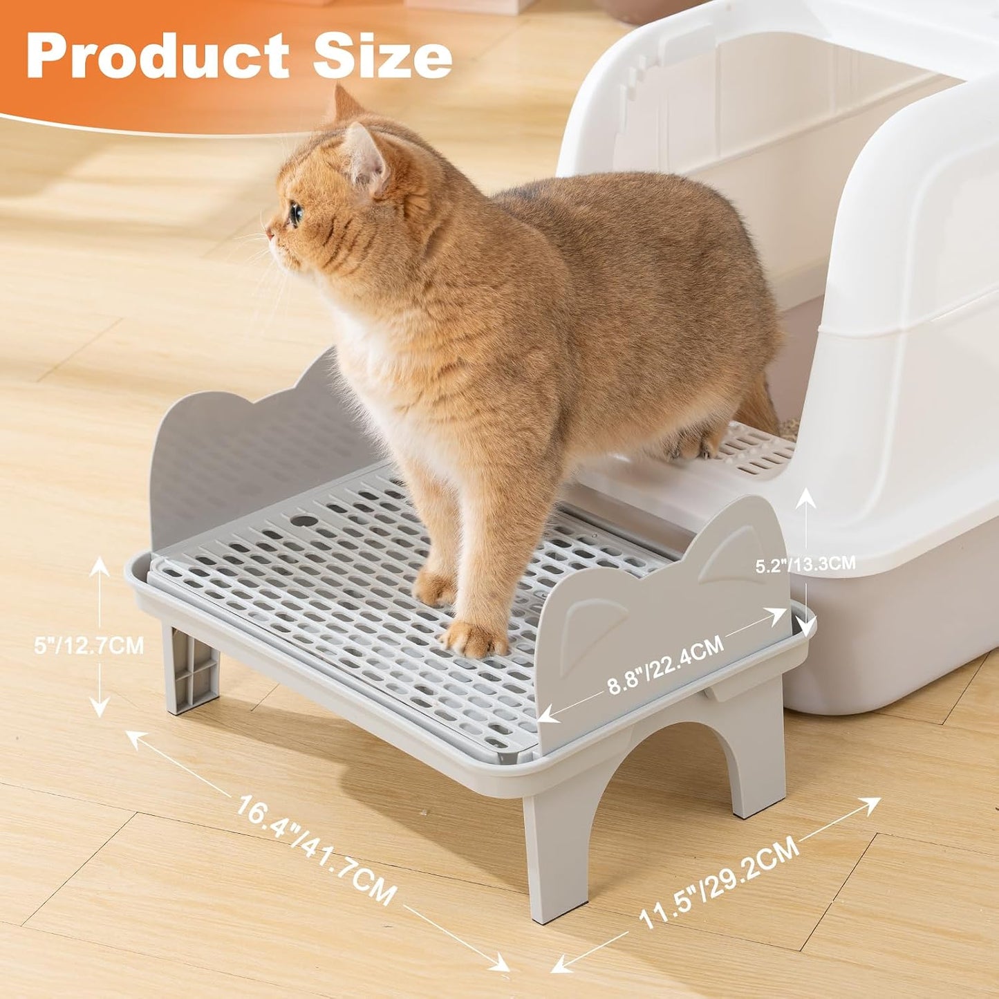 Escalera para caja de gato rampa grande antirastreo