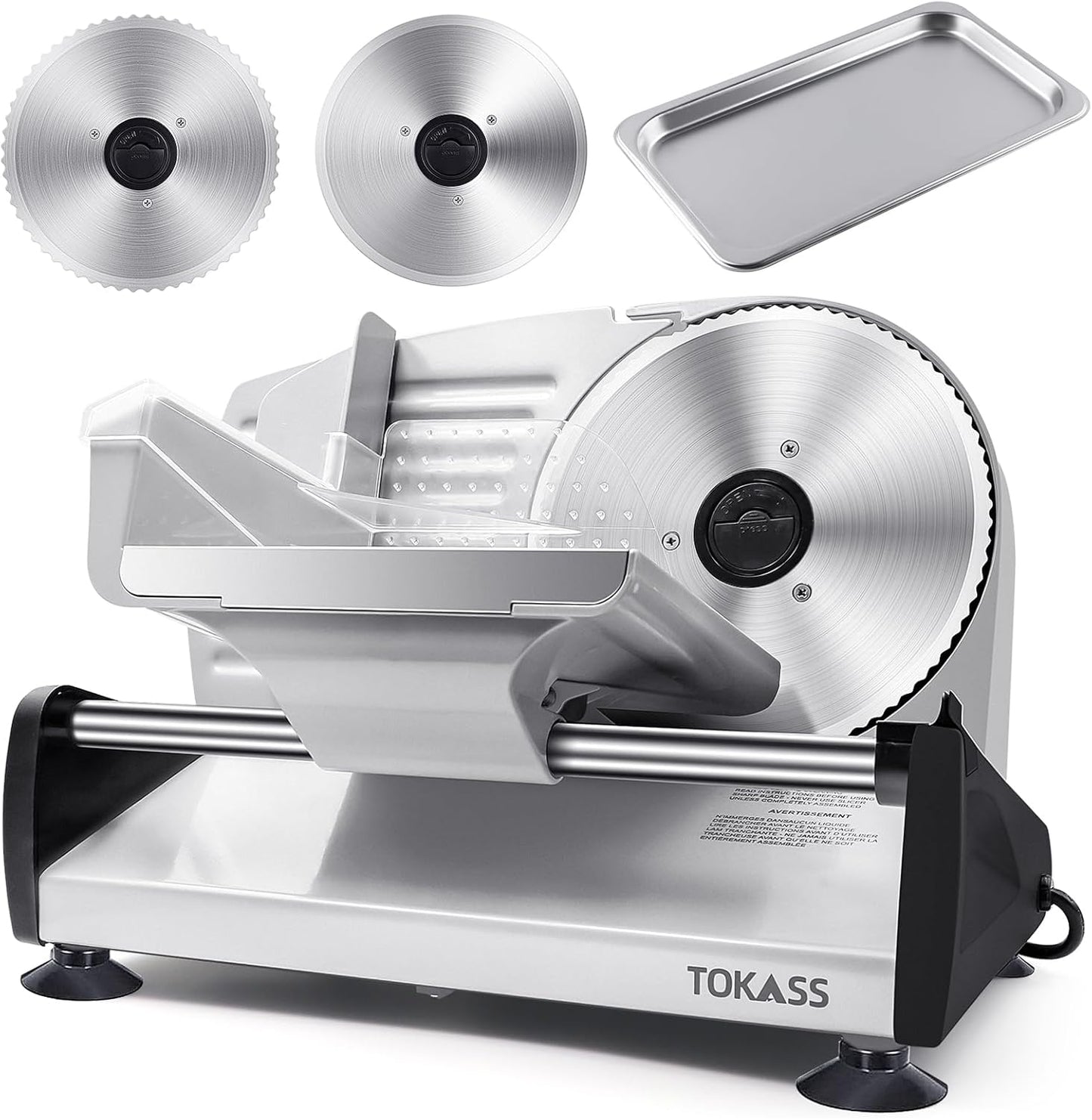 Cortador carne motor DC 200W cuchillas acero inox