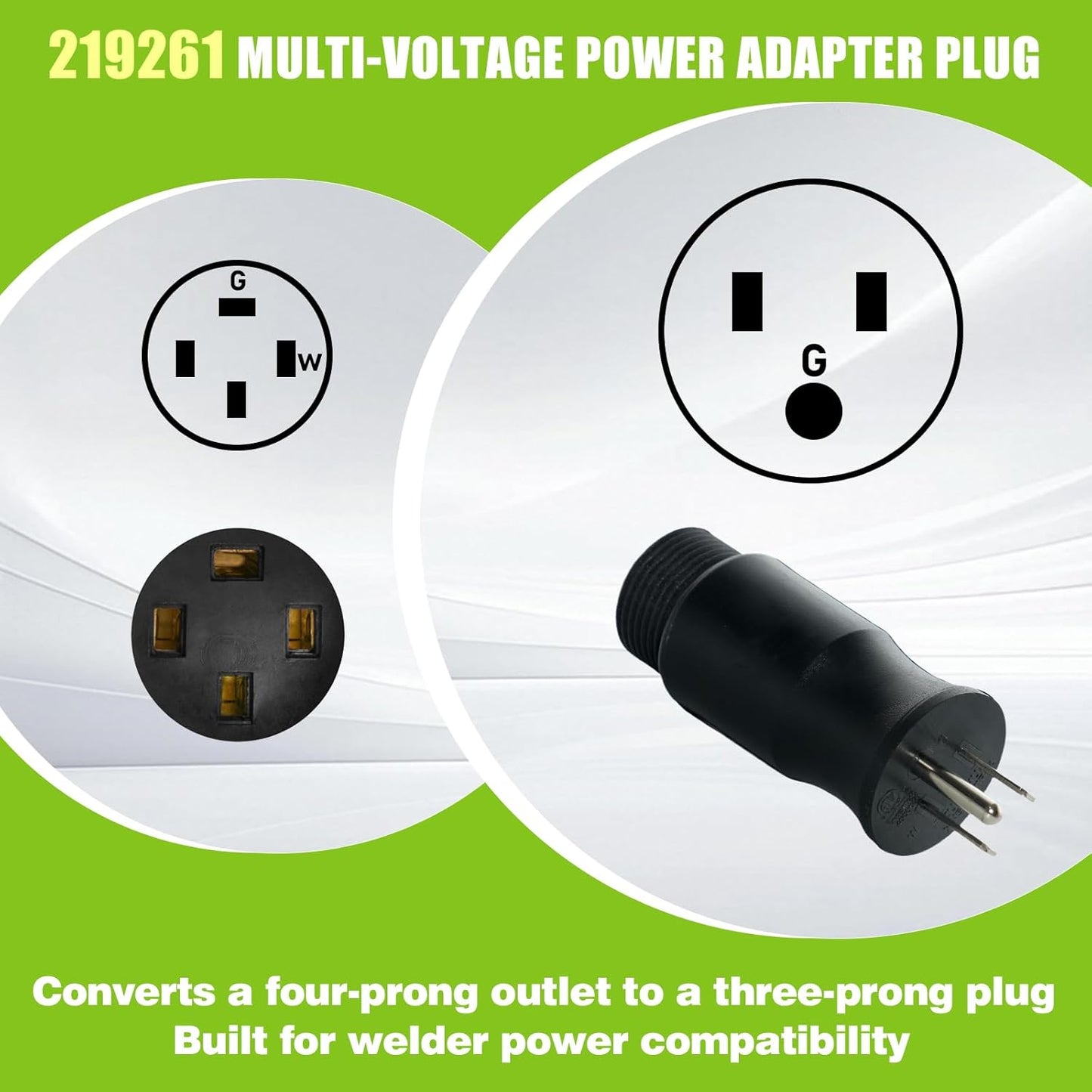 Enchufe adaptador voltaje múltiple comp Miller Hobart 115V