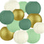 Linternas papel redondas colgantes 6-10 pulg decoración hogar