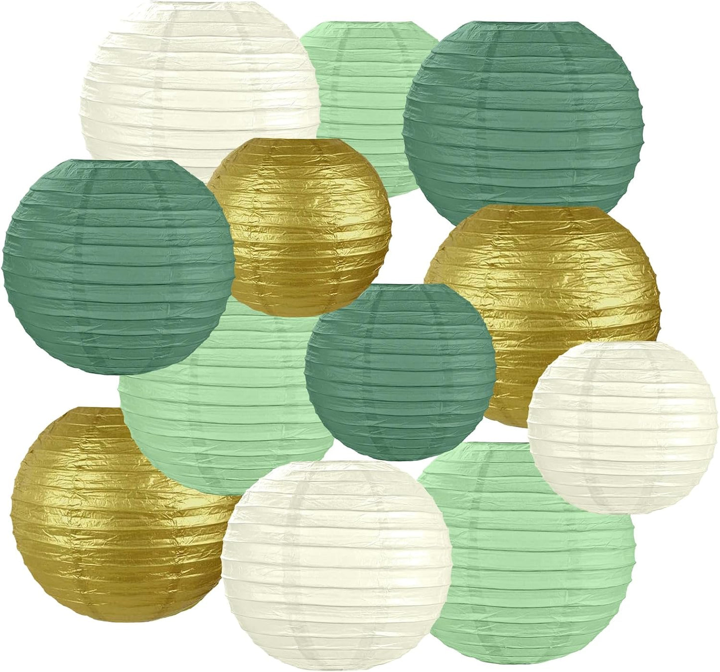 Linternas papel redondas colgantes 6-10 pulg decoración hogar