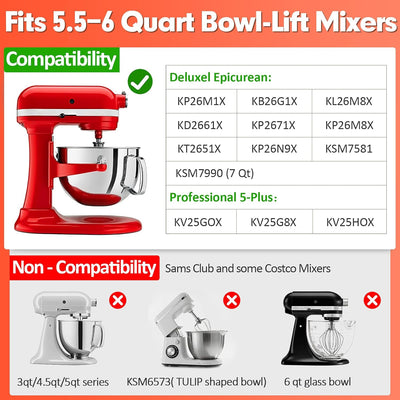 Batidor Flex Edge comp KitchenAid 5.5-6qt con raspador silicona