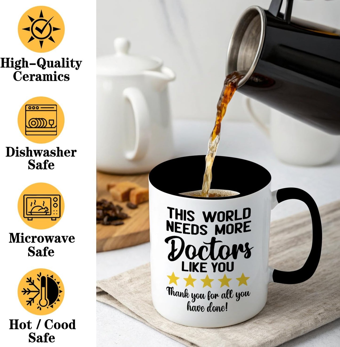 Taza café cerámica 11oz This World Needs More Doctors Like You
