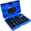 Set 10 tuercas estriadas con llave 5/6/7/12 SAE acero Cr-Mo