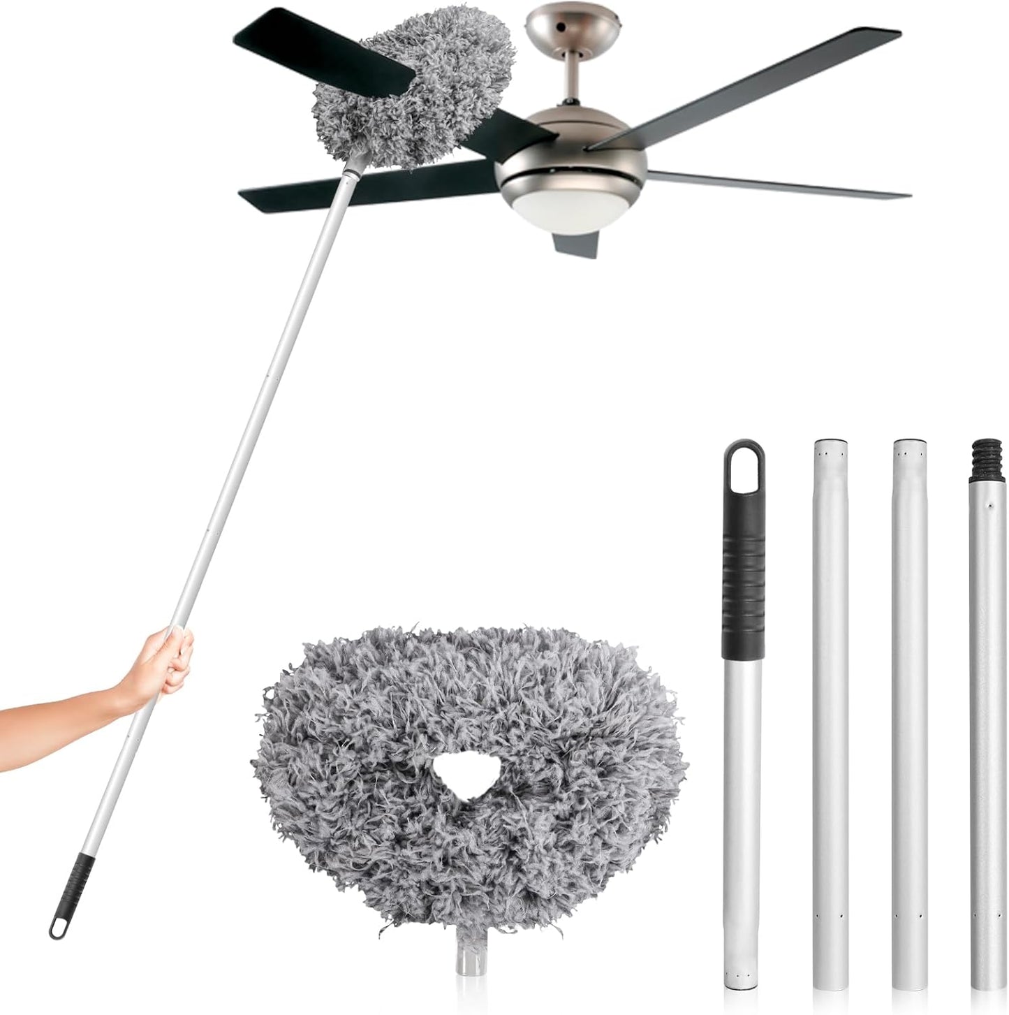 Limpiador aspas ventilador techo 13-50pulg microfibra reutiliz