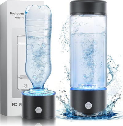 Botella de agua de hidrógeno recargable portátil 16 oz