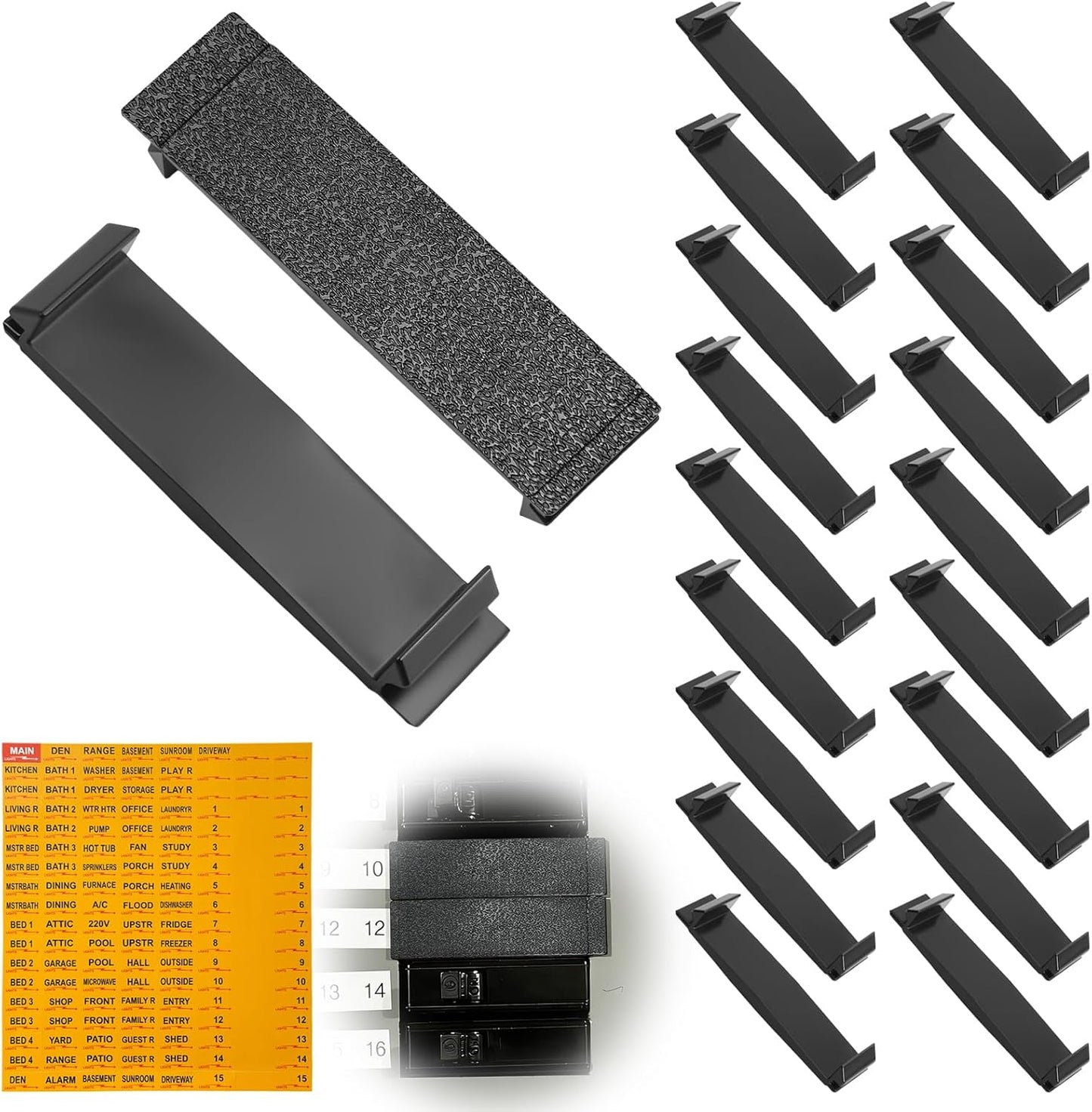 20 Placas llenado disyuntor panel cuadrado D 3/4pulg