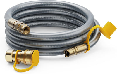 Manguera gas parrilla 15ft 1/2pulg enchufe rapido
