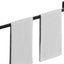 Toallero baño acero inox 24pulg color negro