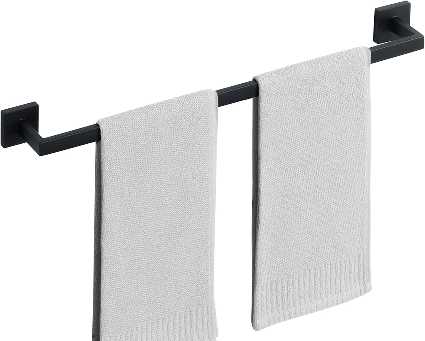 Toallero baño acero inox 24pulg color negro
