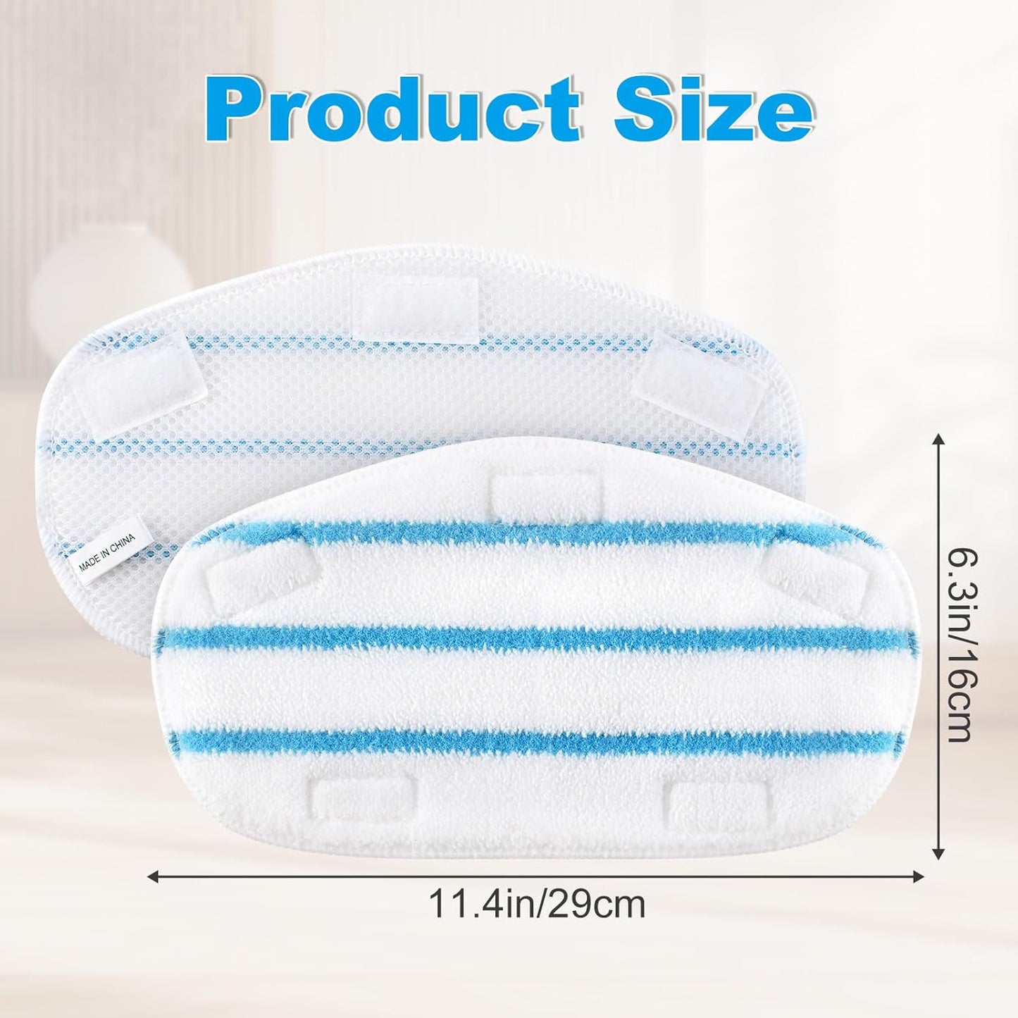 6 Pzas Almohadillas Microfibra PurSteam ThermaPro Lavables