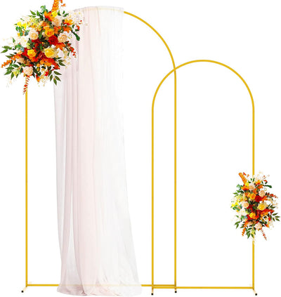 Soporte arco dorado juego 2 para boda cumpleaños graduacion