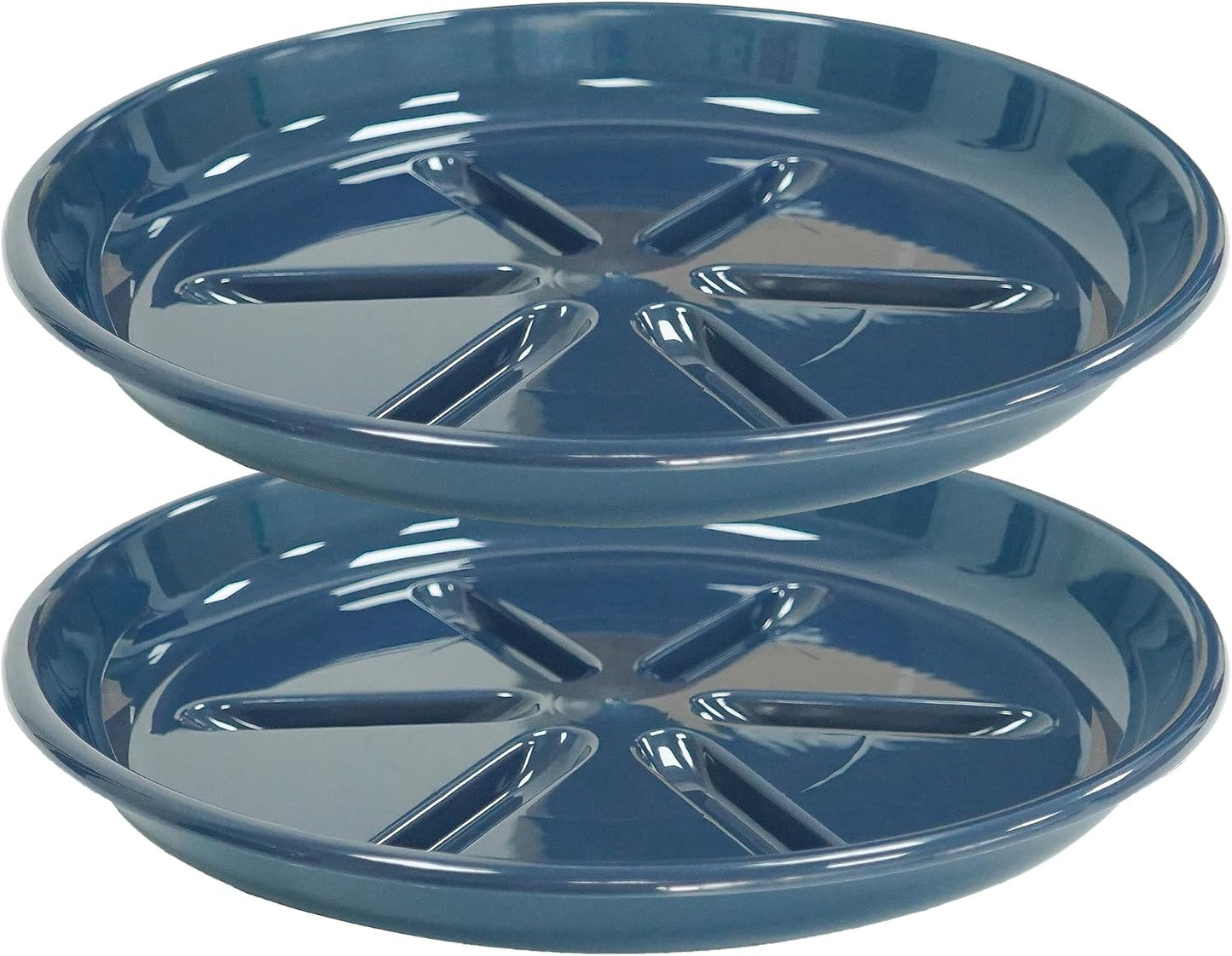 2 Pzas Platillos Plástico 12pulg para Plantas Interiores
