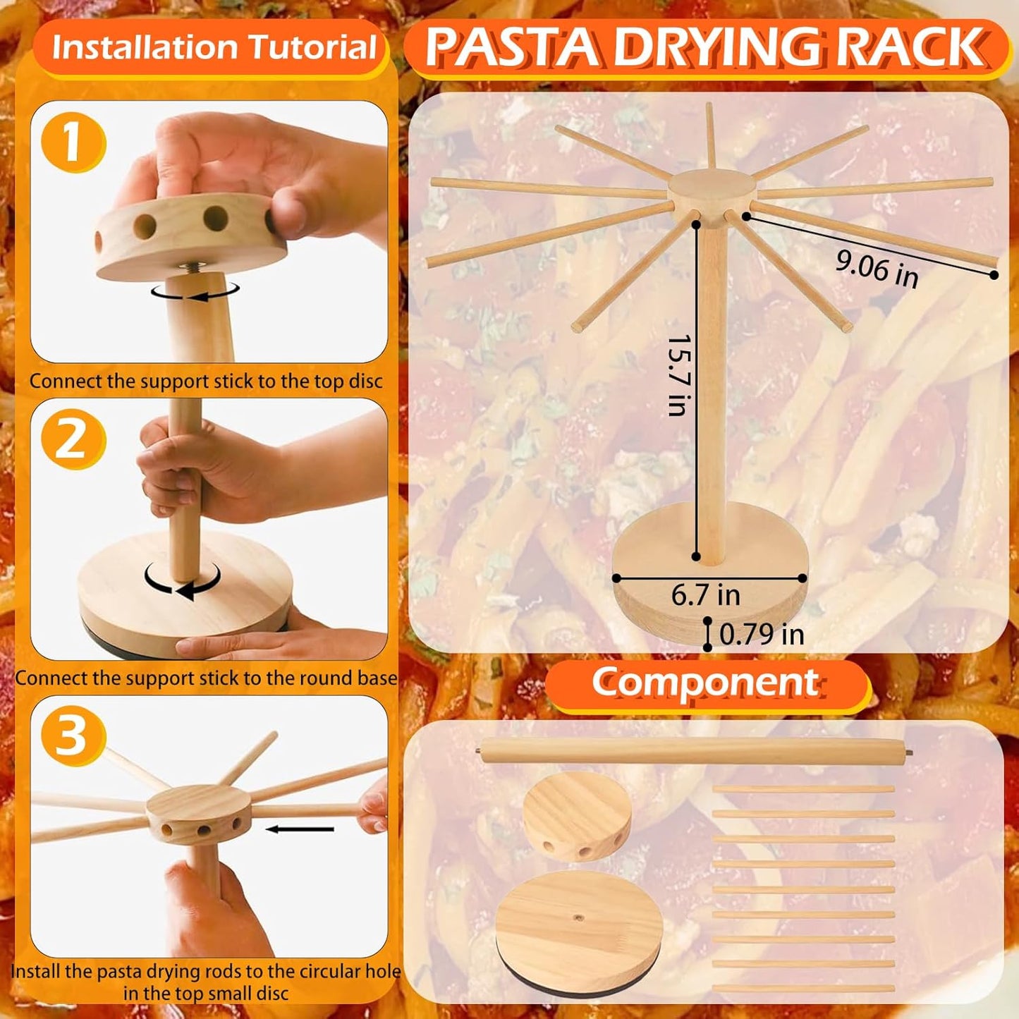Kit fabricación pasta con máquina y accesorios