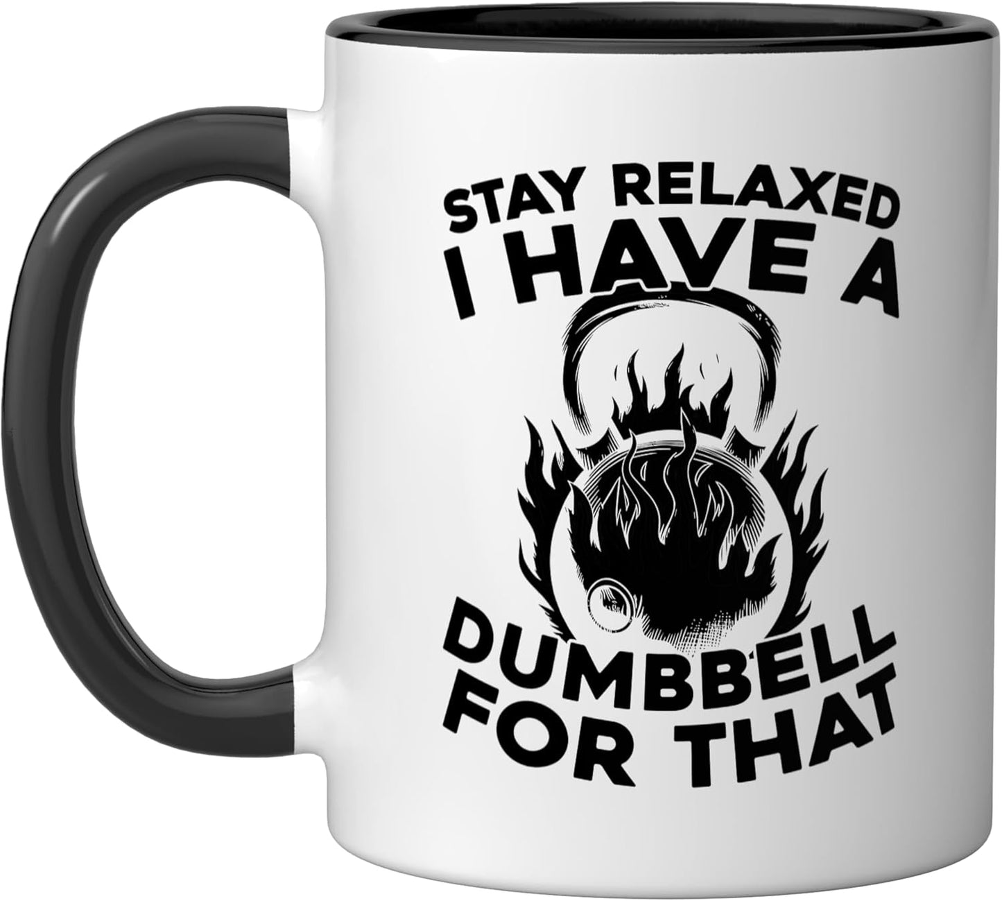 Taza de cerámica para plan de entrenamiento personal negro/blanco