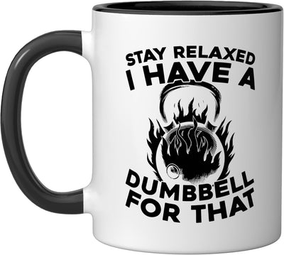 Taza de cerámica para plan de entrenamiento personal negro/blanco