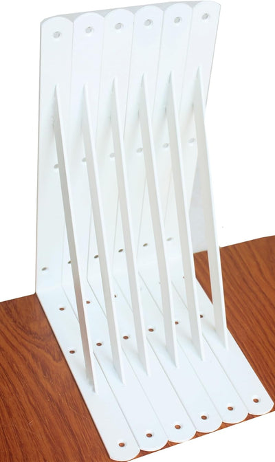 Set 6 Soportes Estante Metal 11x8pulg
