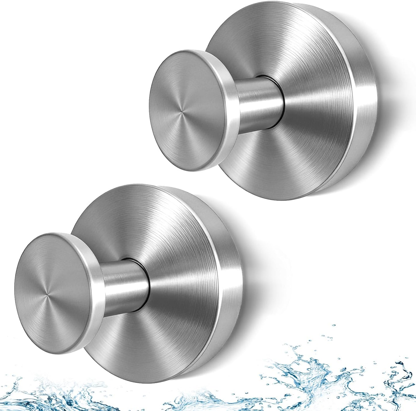 Ganchos ventosa acero inox para ducha toallas