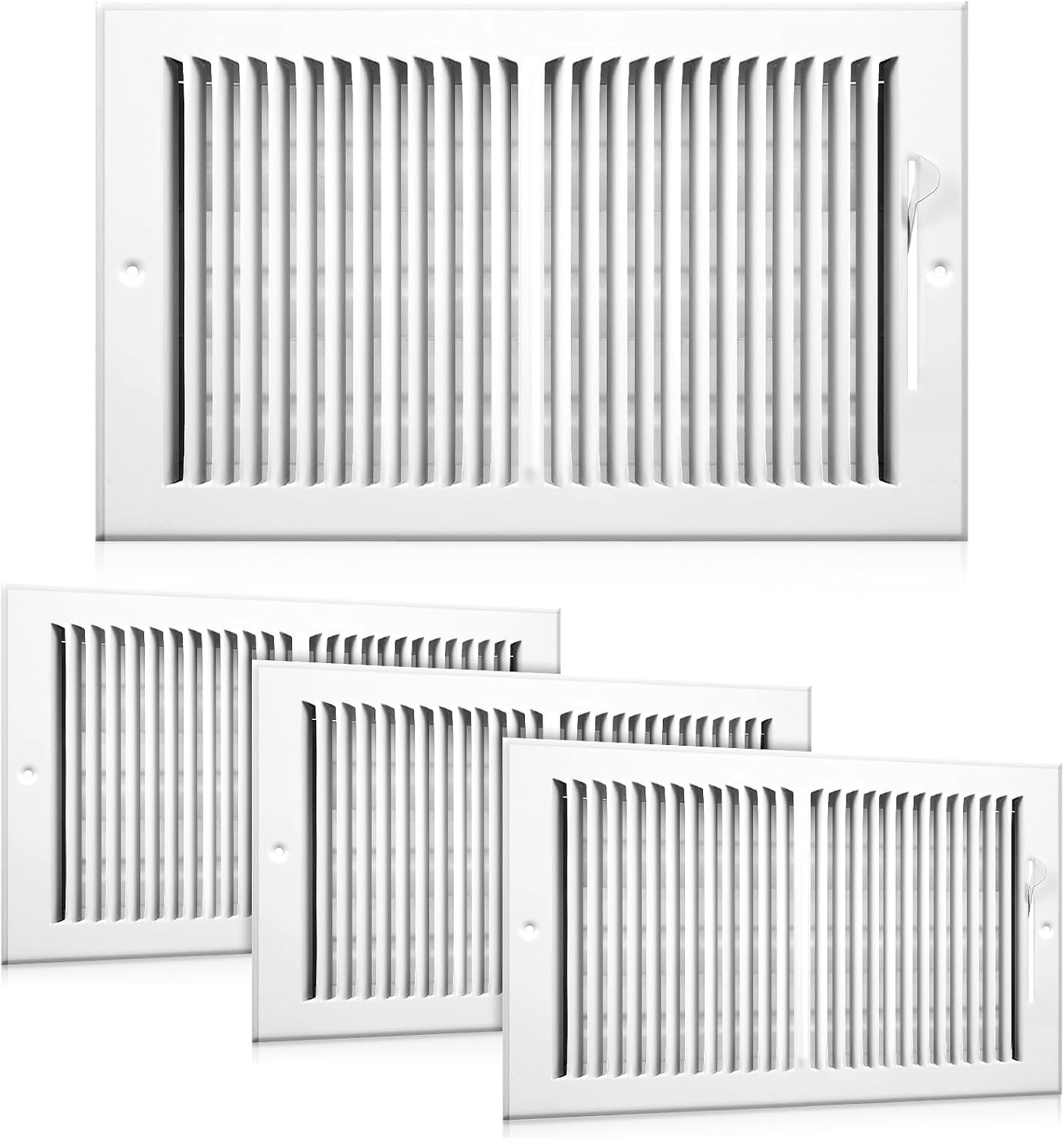 4 Pzas Cubierta Ventilación Techo 14x8pulg Acero