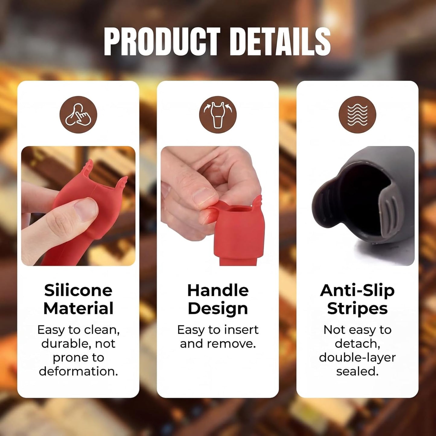 Tapones de vino de silicona multicolor reutilizables con sello a prueba de fugas