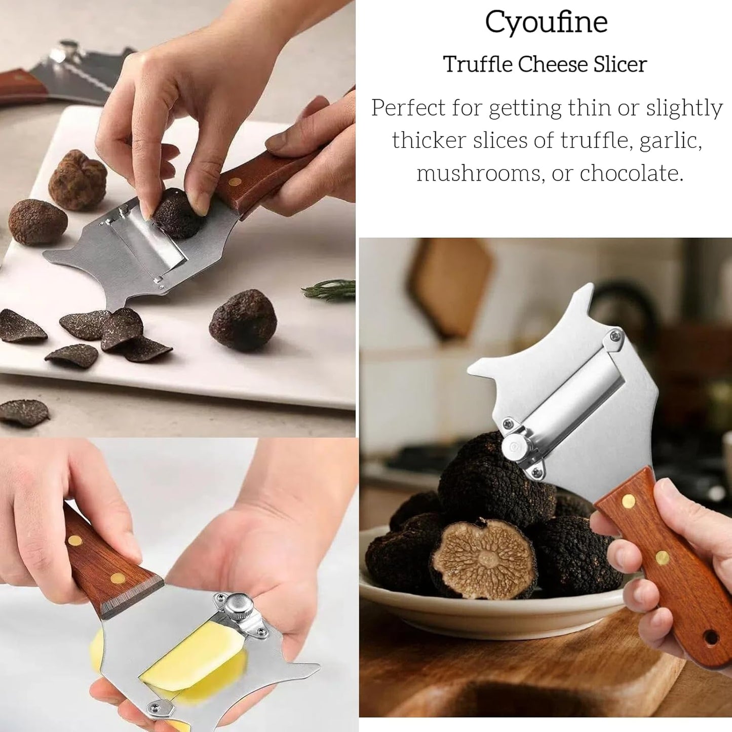 Afeitadora trufas y queso chocolate acero inox ajustable