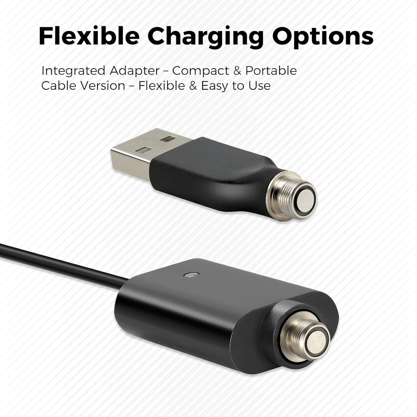 Cable cargador USB rosca y adaptador para soldador