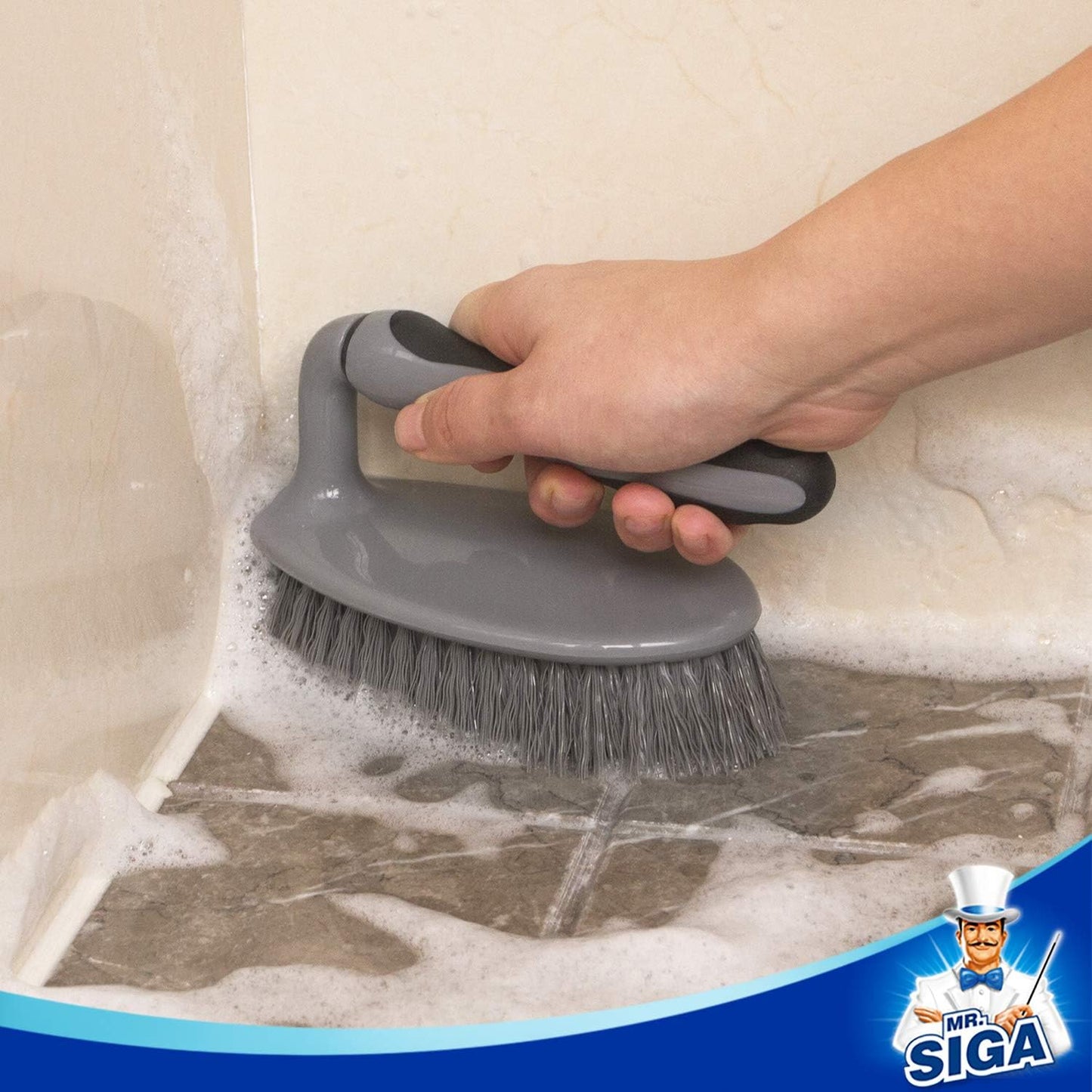 Cepillo limpieza baño ducha fregadero piso set 2