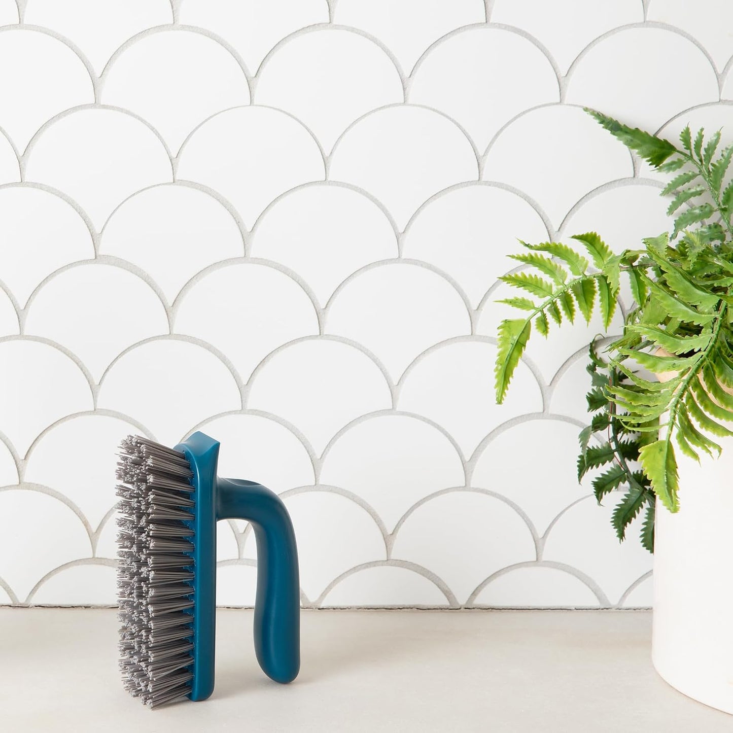 Cepillo limpieza lechada azulejos reciclado redes pesca