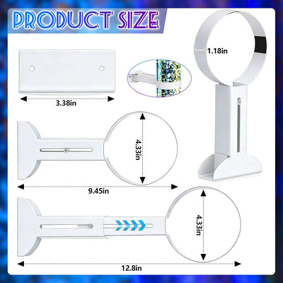 Soporte pared tubo burbujas sensorial 4.3pulg con luz