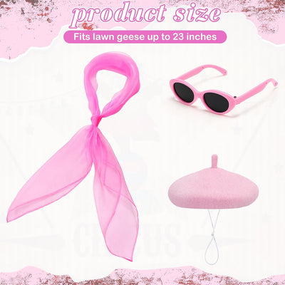 Disfraz ganso francés plástico 23x17pulg rosa 50s