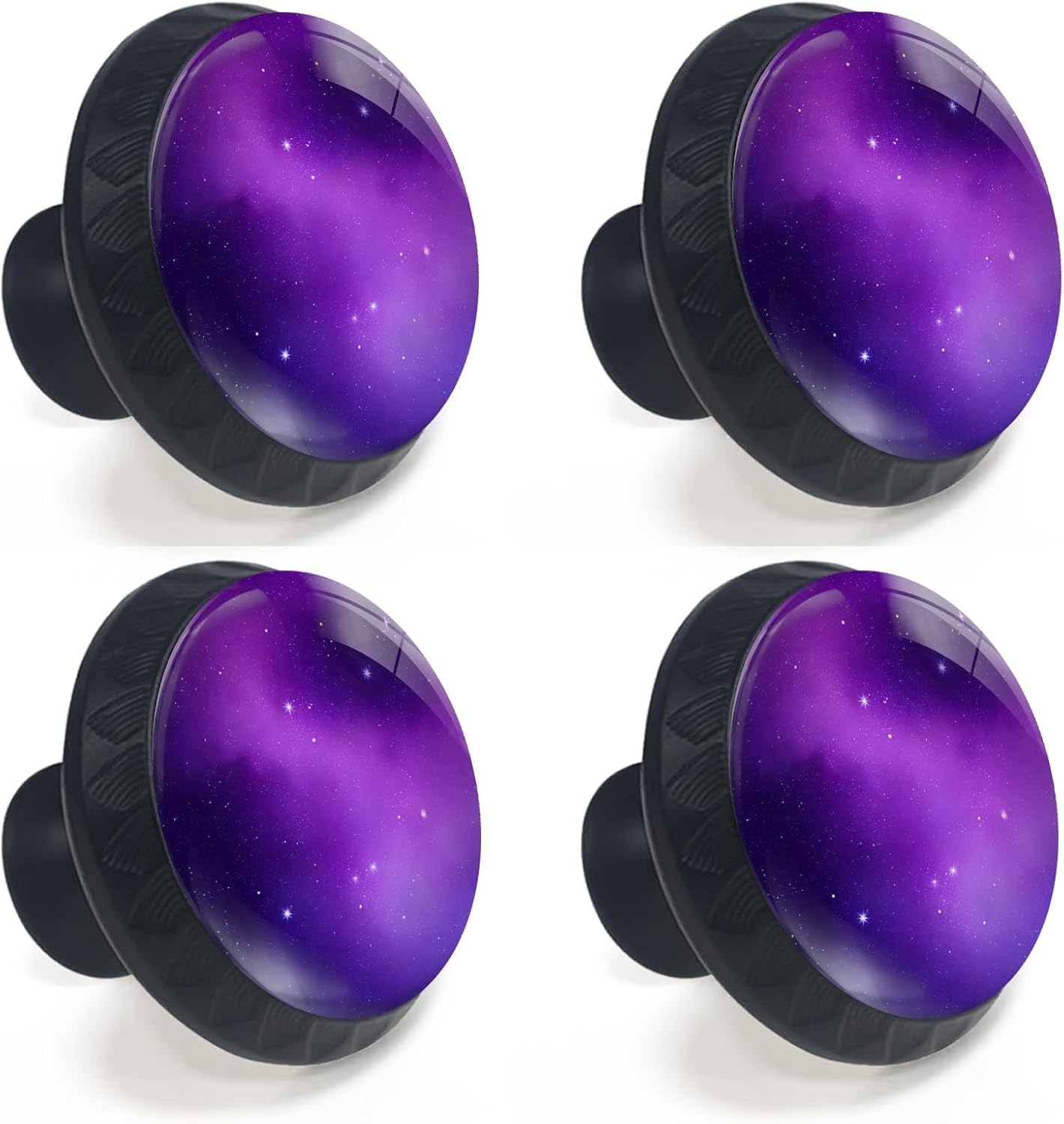 Pomas Nebulosa con Estrellas Galaxia Morado Cajón Negro