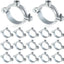 20 Ganchos Tubo 1-1/2pulg Soporte Hierro Galvanizado Pared Techo