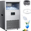 Máquina de hielo comercial Kismile 100 lb/24h acero inoxidable 304