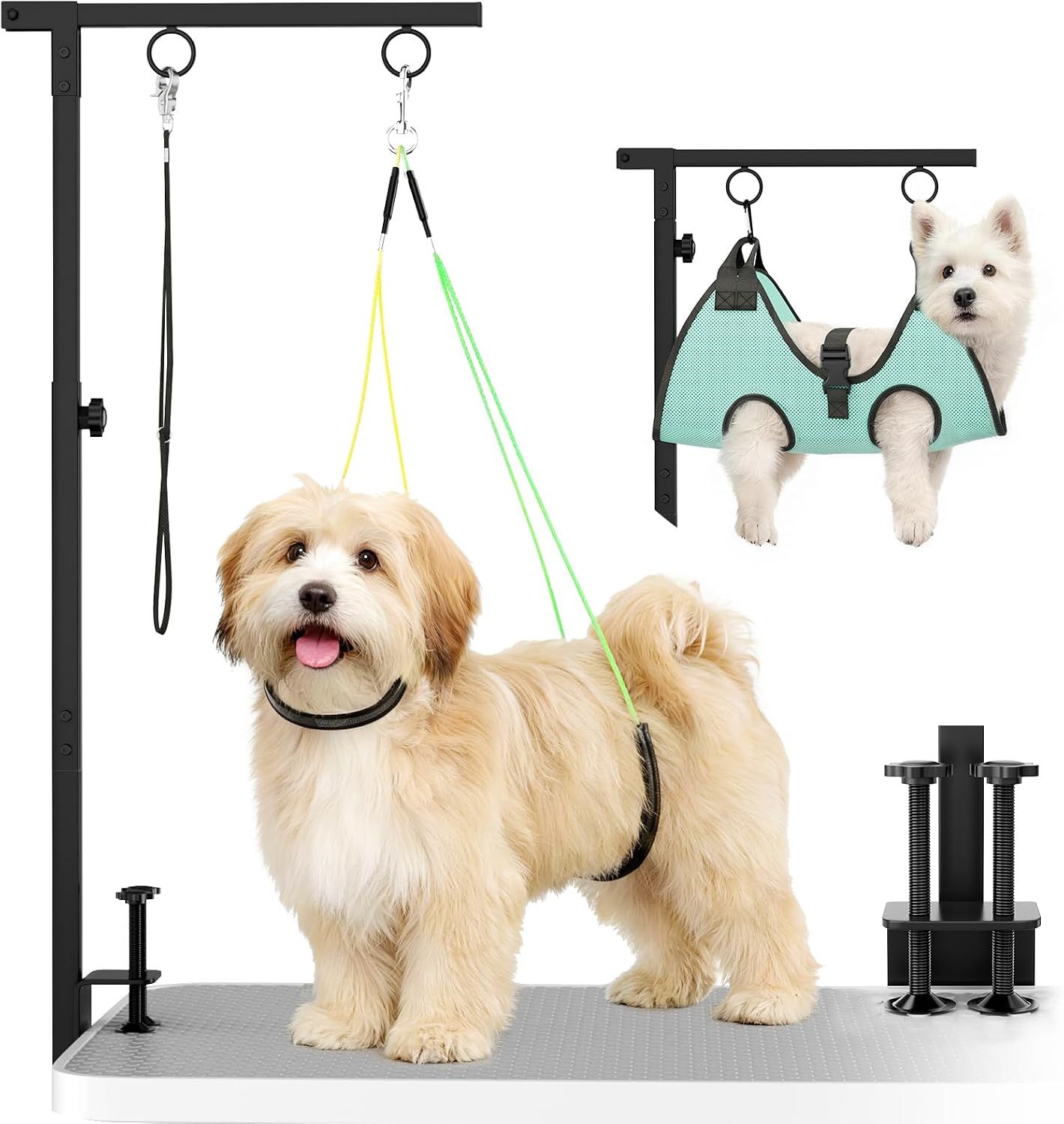 Brazo mesa aseo perro ajustable 31.5-43.3pulg hamaca kit 3en1