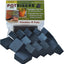 Pies para macetas invisibles negro pack 16