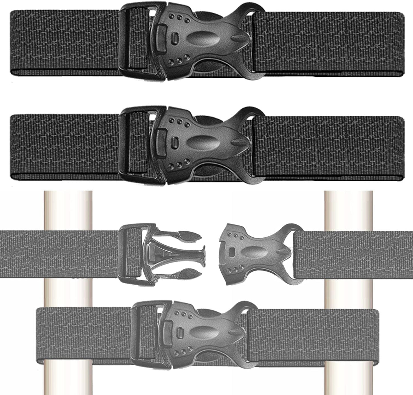 Cerradura nevera puertas dobles para niños 3 llaves negro