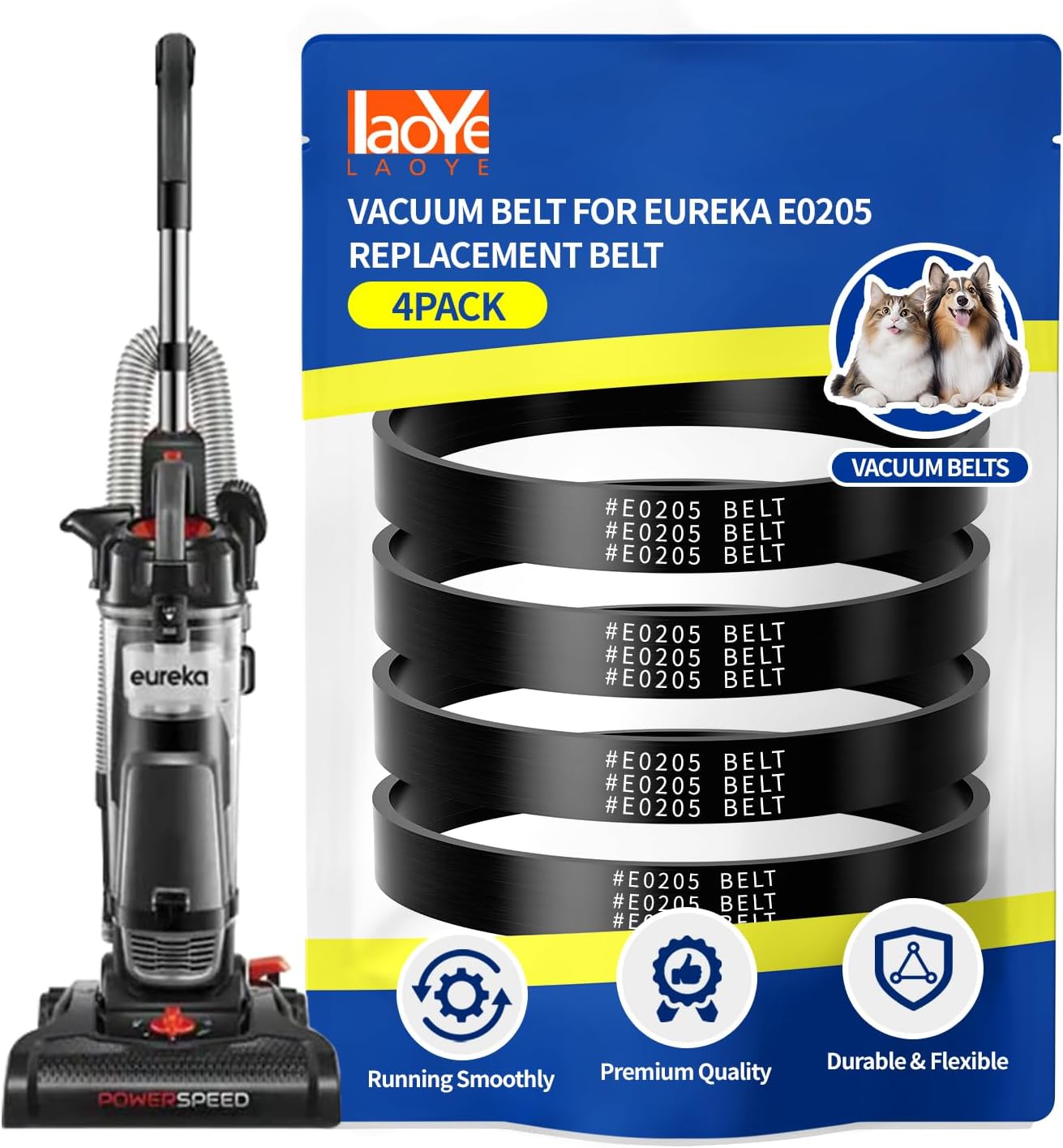 Correas repuesto E0205 para aspiradora Eureka PowerSpeed