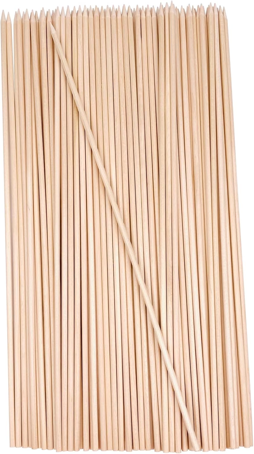 Brochetas bambú 12pulg 100pzas para barbacoa fruta kabob