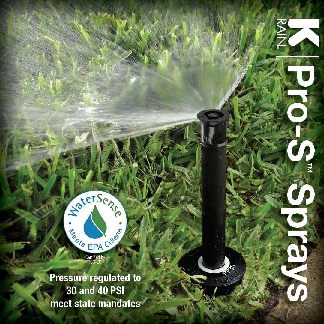 Spray emergente 6pulg regulador 30psi boquilla arco variable