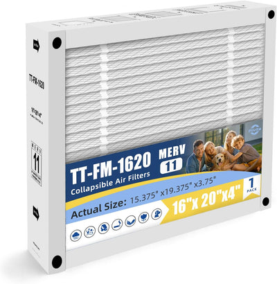 Filtro aire repuesto 16x20x4pulg comp TechPure TT-MAC-1722
