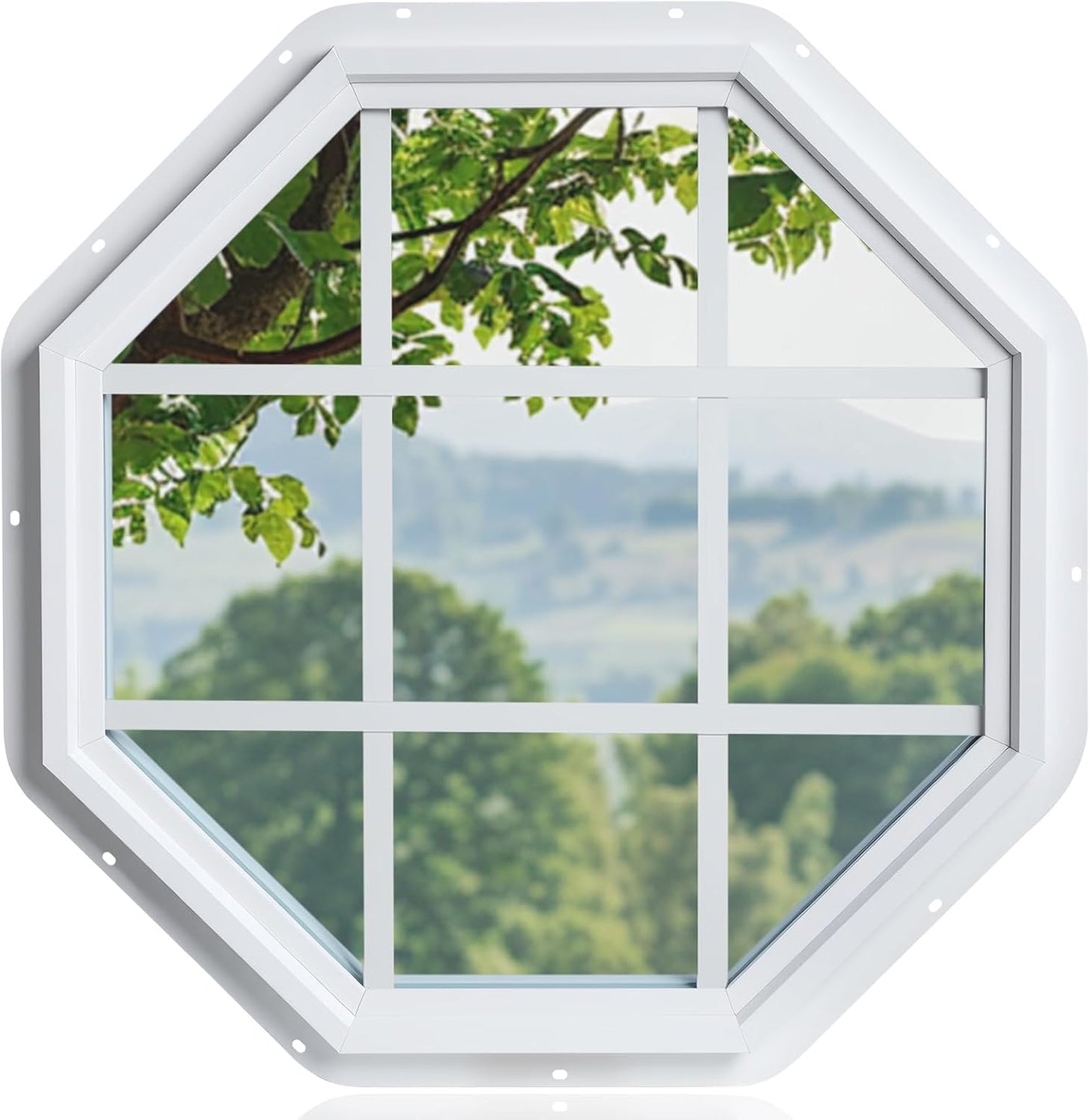 Vinilo fijo octágono ventana doble panel argón low-e claro
