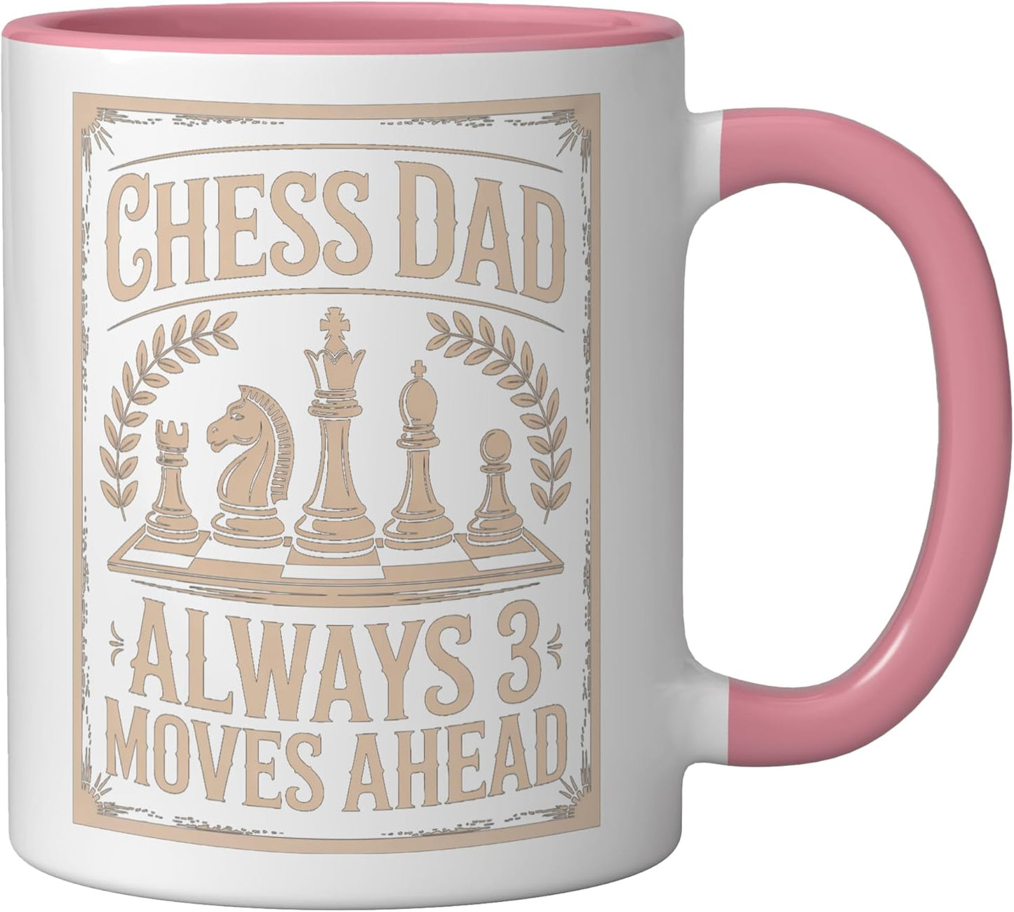 Taza Cerámica Estrategia Maestro Rosa/Blanca