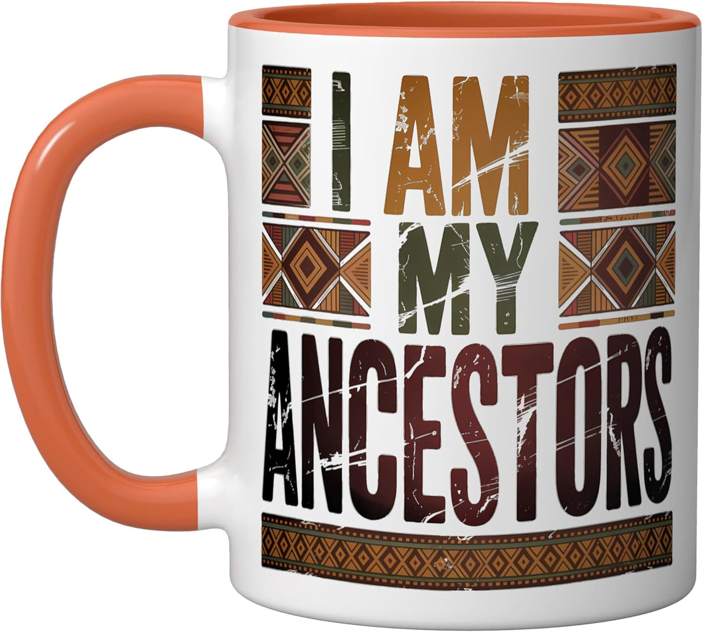 Taza cerámica vintage Afrocentric I AM MY ANCESTORS