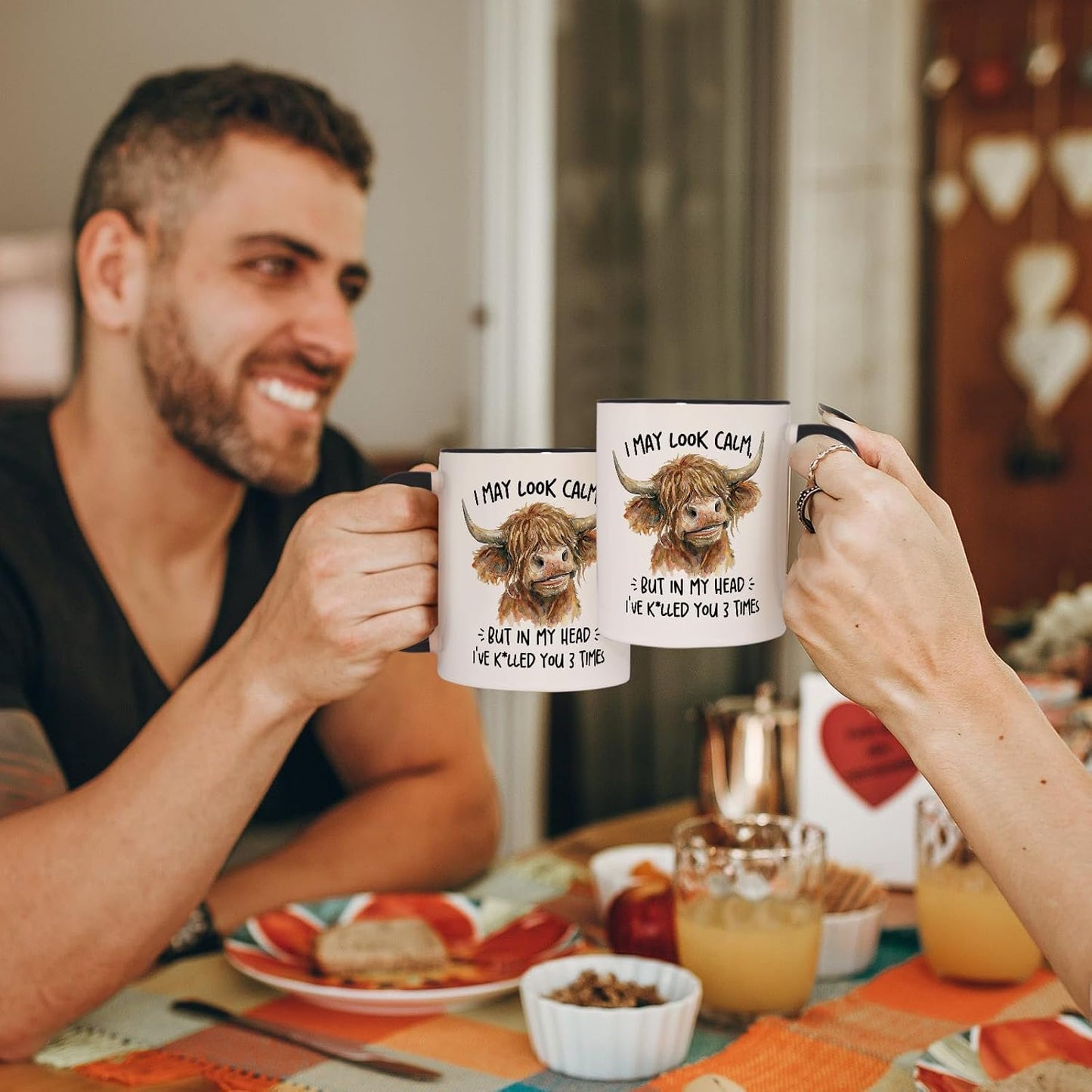 Taza divertida de vaca de las tierras altas 11 oz regalo humor sarcástico