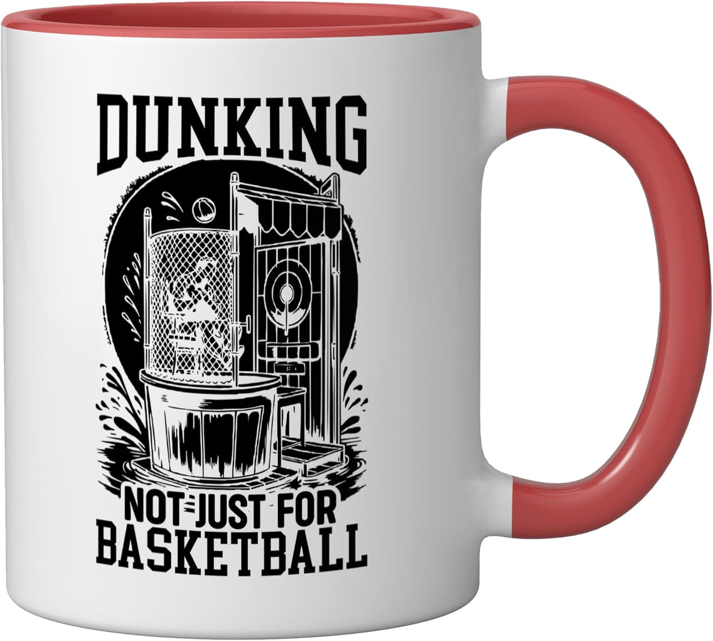Taza Cerámica para Duchas de Carnaval Roja/Blanca