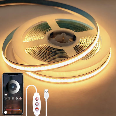 Tira Luces LED USB 10ft Regulable 3000K para Dormitorio
