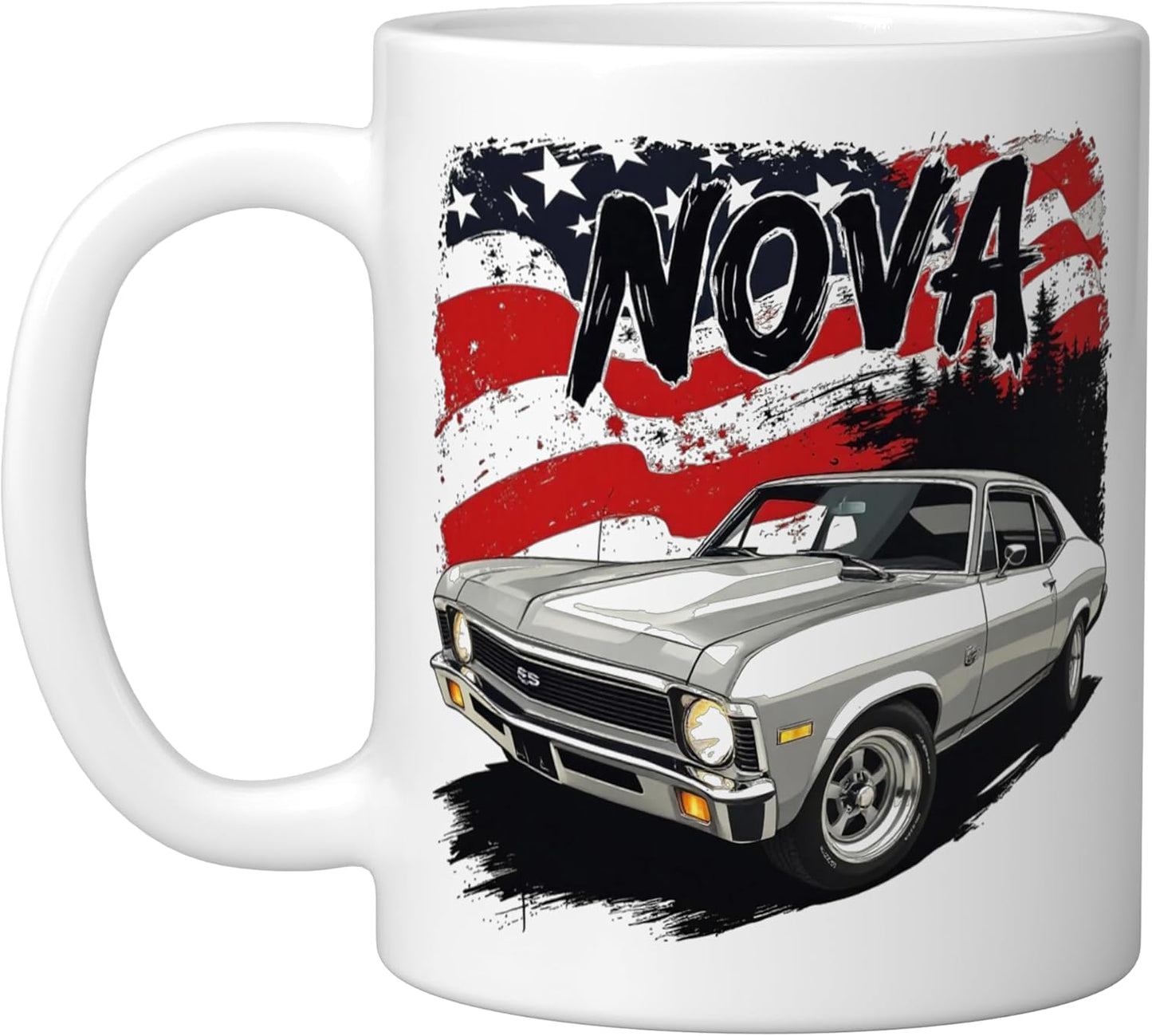Taza de cerámica Nova SS bandera americana clásica