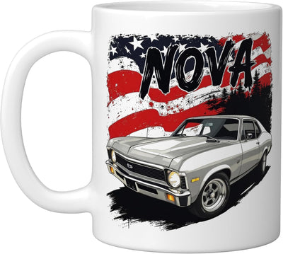 Taza de cerámica Nova SS bandera americana clásica