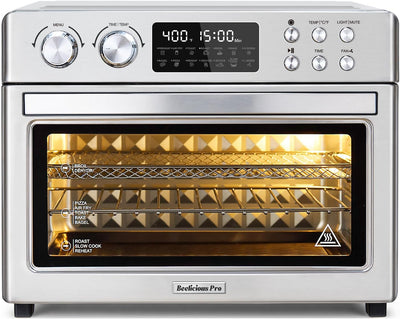 Combo horno 28qt convección 12en1 freidora aire asador pollo